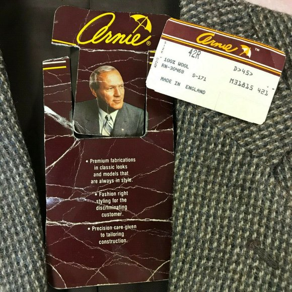 Arnold Palmer Other - ARNIE Arnold Palmer Men Brown TWEED Suit Coat HUNTING Jacket Wool Blazer 42 R